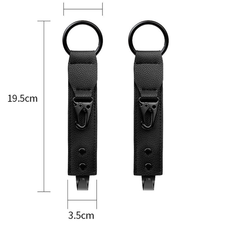 Car Seat Back Multifunctional Storage Metal Hook(Beige) - Auto Fastener & Clips by PMC TechLife | Online Shopping South Africa | PMC TechLife | Buy Now Pay Later Mobicred