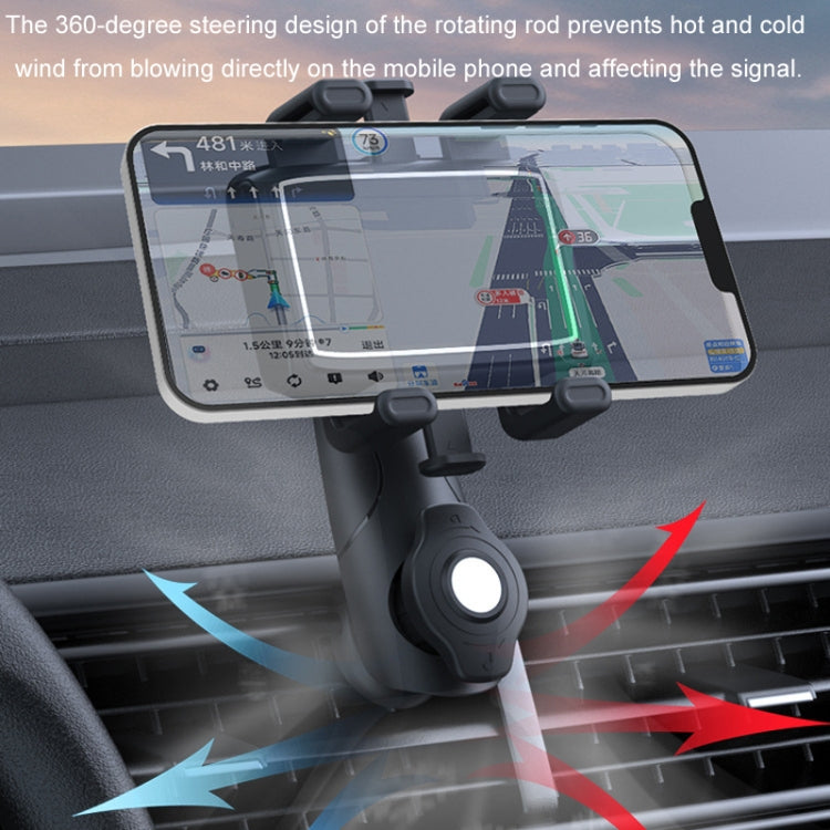 Car Multifunctional 360-degree Rotating Mobile Phone Holder(Air Outlet Model) - Car Holders by PMC TechLife | Online Shopping South Africa | PMC TechLife | Buy Now Pay Later Mobicred