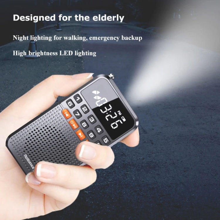 Rolton T1 Portable Radio Receiver Old People Singing Opera Player Mini Stereo Walkman(White) - Radio Player by Rolton | Online Shopping South Africa | PMC TechLife | Buy Now Pay Later Mobicred