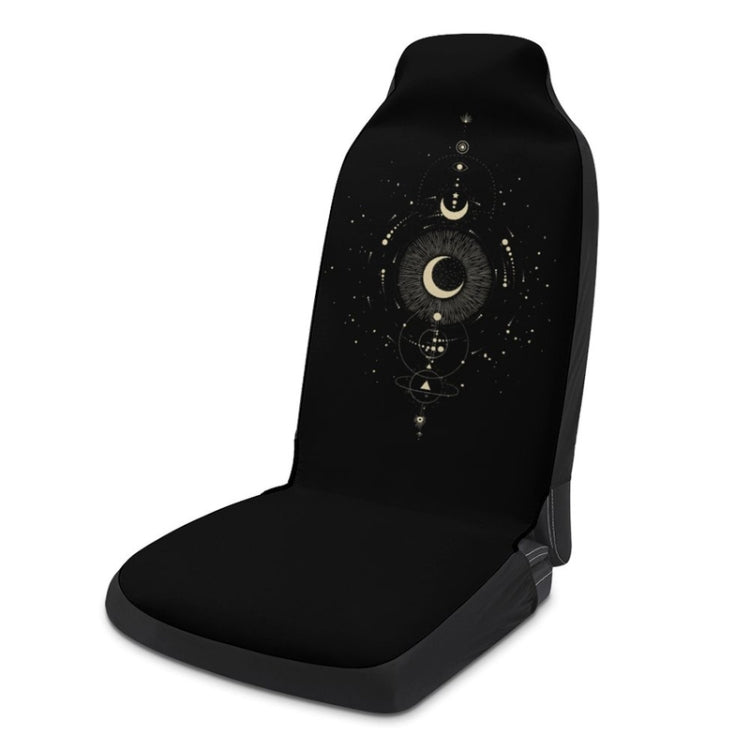 Car Universal Printed Seat Protector Automobile Decoration Supplies, Style: Gold Moon - Seat Accessories by PMC TechLife | Online Shopping South Africa | PMC TechLife | Buy Now Pay Later Mobicred