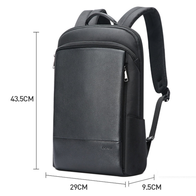 Bopai First-Layer Cowhide Business Commuter Waterproof And Lightweight Laptop Backpack, Color: Flagship - free shipping - PMC Jewellery - Order now!