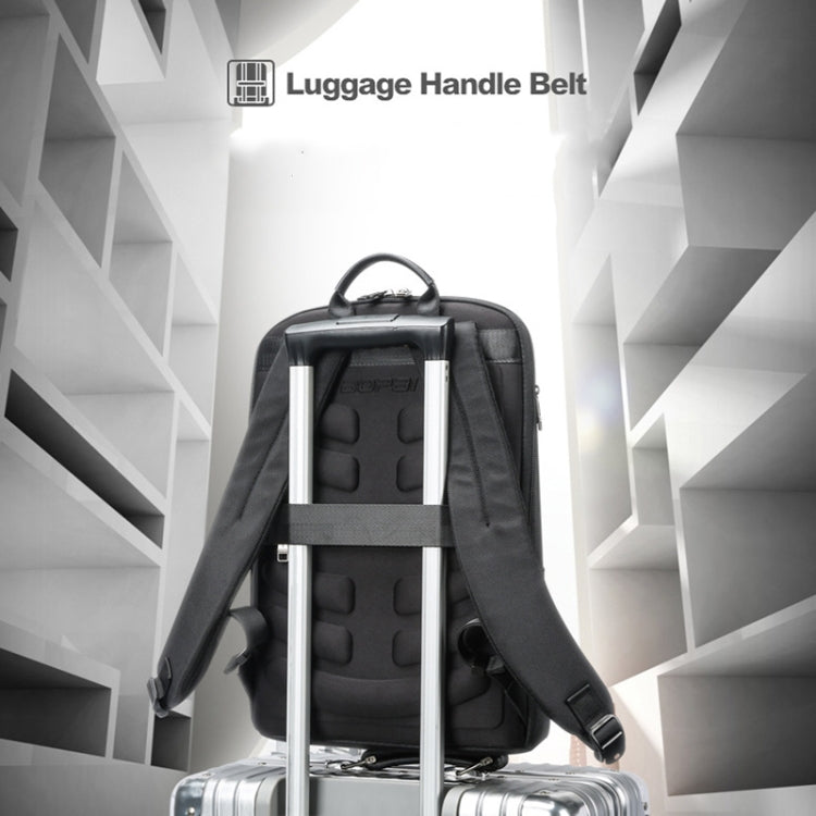 Bopai First-Layer Cowhide Business Commuter Waterproof And Lightweight Laptop Backpack, Color: Flagship - free shipping - PMC Jewellery - Order now!