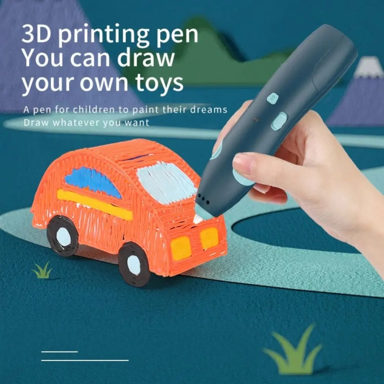 USB Charging Low-Temperature Wireless Graffiti Printing Pen Set Children DIY 3D Painting Pen(Light Blue) - 3D Printer by PMC TechLife | Online Shopping South Africa | PMC TechLife | Buy Now Pay Later Mobicred