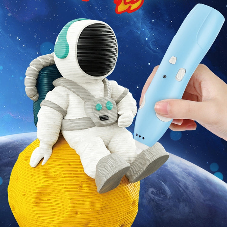 USB Charging Low-Temperature Wireless Graffiti Printing Pen Set Children DIY 3D Painting Pen(Light Blue) - 3D Printer by PMC TechLife | Online Shopping South Africa | PMC TechLife | Buy Now Pay Later Mobicred