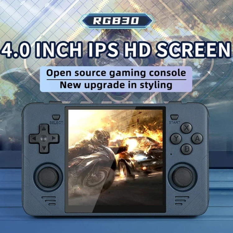 POWKIDDY RGB30  4 Inch IPS Screen Handheld Game Console Built In WIFI＋Bluetooth 16GB+64GB(White) - free shipping - PMC Jewellery - Order now!
