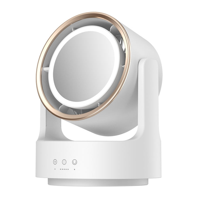 3 In 1 Multifunctional Desktop Fan with LED Light Cosmetic Mirror USB Plug Non-Oscillating - Electric Fans by PMC TechLife | Online Shopping South Africa | PMC TechLife | Buy Now Pay Later Mobicred