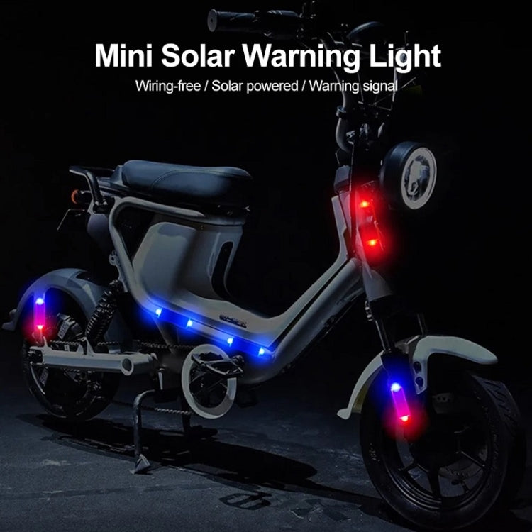 Solar Warning Light Anti-rear Collision LED Flashing Light(Symphony Vibration Sensor+Orange) - Warning Lights by PMC TechLife | Online Shopping South Africa | PMC TechLife | Buy Now Pay Later Mobicred
