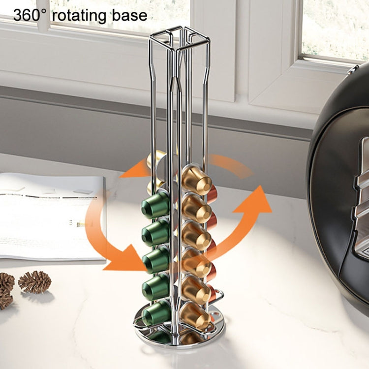 Home Capsule Coffee Rack Electroplated Iron Capsule Storage Stand(360 Degree Rotation) - free shipping - PMC TechLife - Order now!