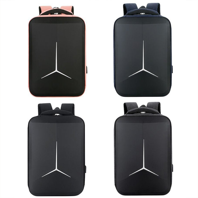 15 inch Large-Capacity Waterproof Business Commuter Laptop Backpack with USB Port(Simplified Black) - Backpack by PMC Jewellery | Online Shopping South Africa | PMC Jewellery | Buy Now Pay Later Mobicred