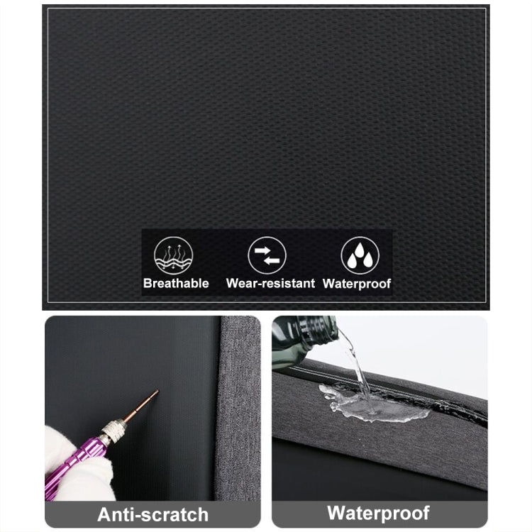 15 inch Large-Capacity Waterproof Business Commuter Laptop Backpack with USB Port(Simplified Black) - Backpack by PMC Jewellery | Online Shopping South Africa | PMC Jewellery | Buy Now Pay Later Mobicred