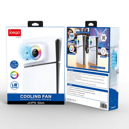 For PS5 Slim ipega PG-P5S019 Temperature Control Cooling Fan Face Cover Cooler + USB HUB with RGB Lights - Others by ipega | Online Shopping South Africa | PMC Jewellery | Buy Now Pay Later Mobicred