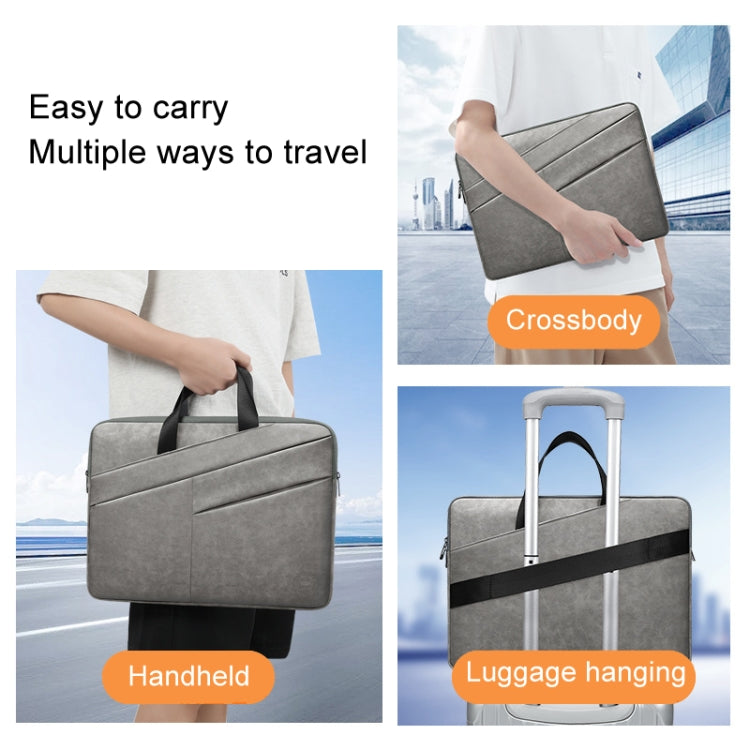 BUBM Portable Computer Bag Notebook Business Travel Bag, Size: 14 inch(Light Gray) - free shipping - PMC TechLife - Order now!