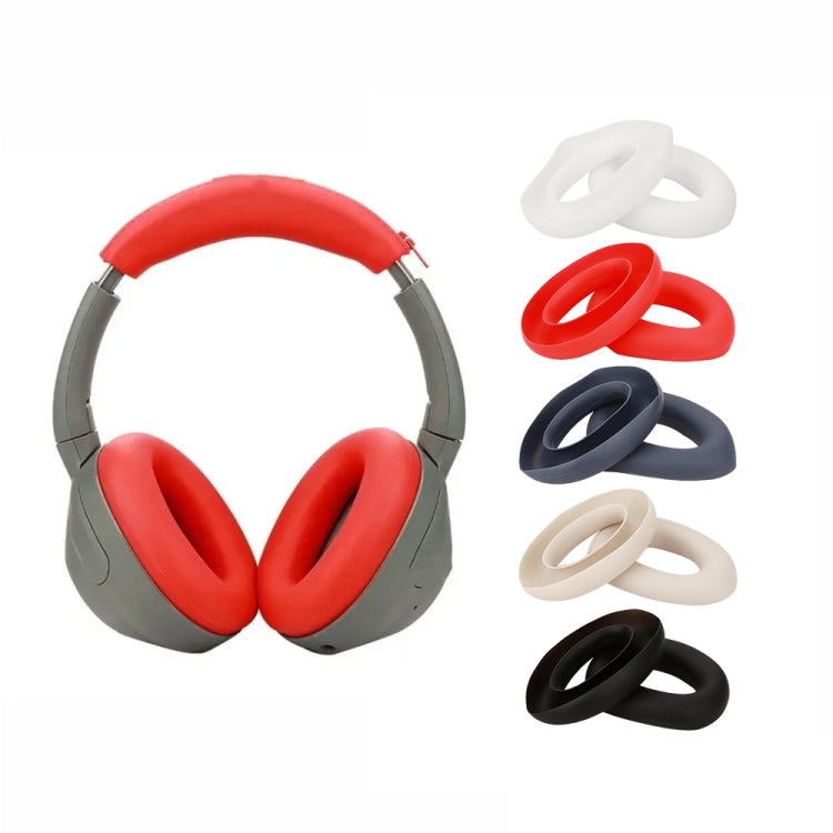 For Sony ULT Wear WH-Ult900N Headset 1pair Silicone Ear Pads Cushion Cover(Red) - Earmuff & Pad by PMC Jewellery | Online Shopping South Africa | PMC Jewellery | Buy Now Pay Later Mobicred