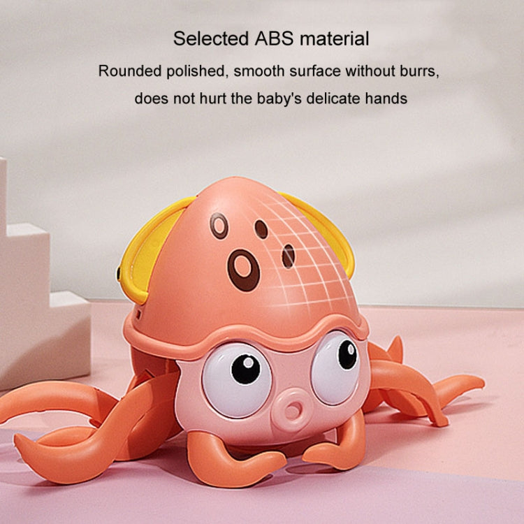 Children Electrical Sensor Octopus Toy Automatic Obstacle Avoidance Sound Light Crawling Quirky Toy(Pink) - Electronic Pets by PMC Jewellery | Online Shopping South Africa | PMC Jewellery | Buy Now Pay Later Mobicred