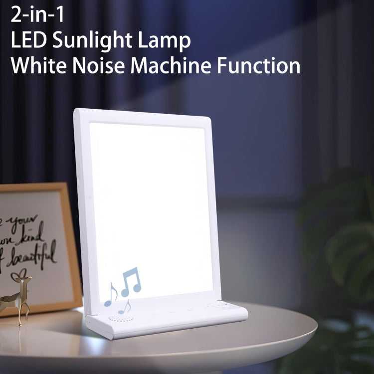 SAD White Noise Phototherapy Lamp Smart Emotional Night Light Music Decompression Therapy Light With Type-C Line+US Plug - free shipping - PMC TechLife - Order now!