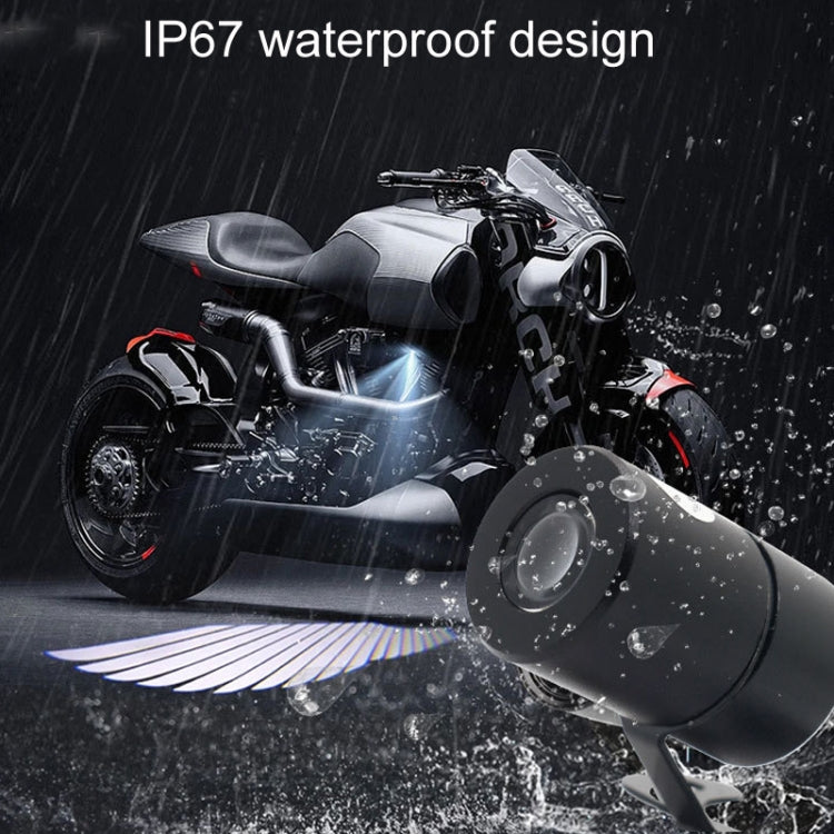 1pair Motorcycle Angel Wings Welcome Light LED Chassis Modified Wings Projector Light(Red) - Decorative Lights by PMC TechLife | Online Shopping South Africa | PMC TechLife | Buy Now Pay Later Mobicred