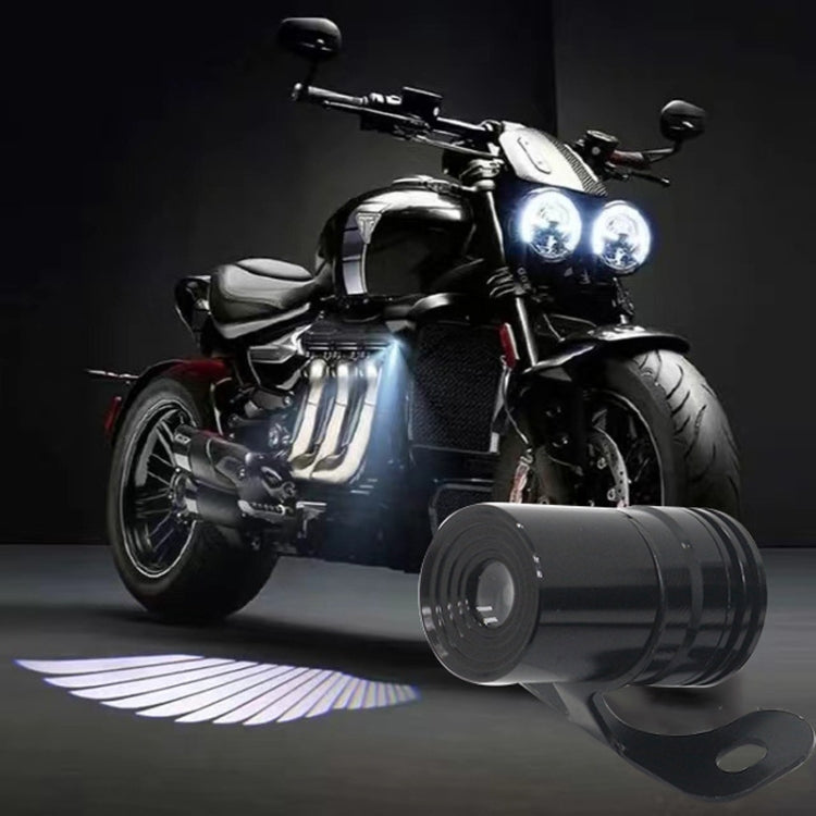 1pair Motorcycle Angel Wings Welcome Light LED Chassis Modified Wings Projector Light(Blue) - Decorative Lights by PMC TechLife | Online Shopping South Africa | PMC TechLife | Buy Now Pay Later Mobicred