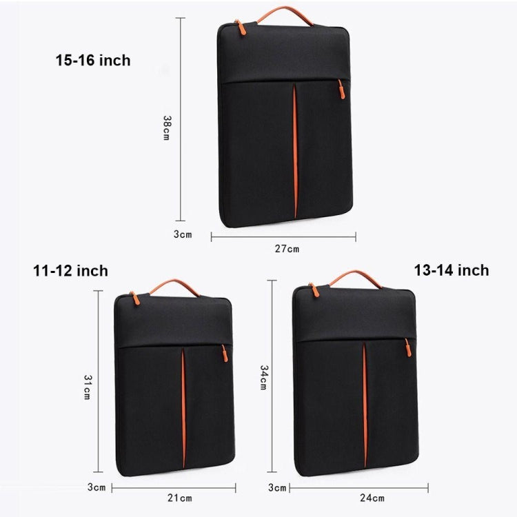 11-12 Inch Portable Laptop Sleeve Bag Travel Carry Case Cover(Black) - 10 - 11 inch by PMC Jewellery | Online Shopping South Africa | PMC Jewellery | Buy Now Pay Later Mobicred