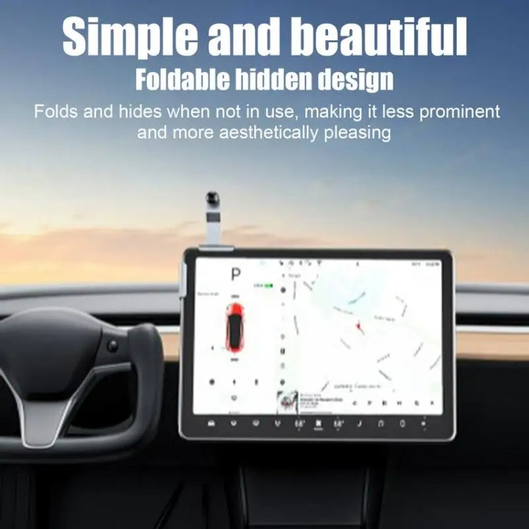 Car Screen Phone Holder Base For Tesla Model 3 And Other Models, Model: Base + Magnetic Stand - Car Holders by PMC Jewellery | Online Shopping South Africa | PMC Jewellery | Buy Now Pay Later Mobicred