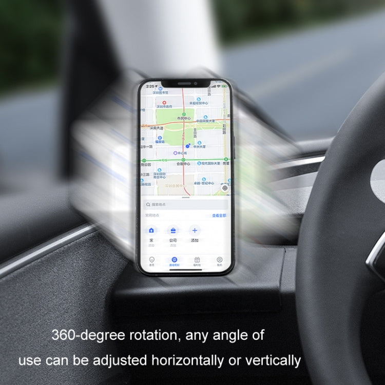 For 2024 Tesla Model 3 Left-hand Drive Air Outlet Magnetic Car Phone Holder(Dashboard Base) - free shipping - PMC TechLife - Order now!