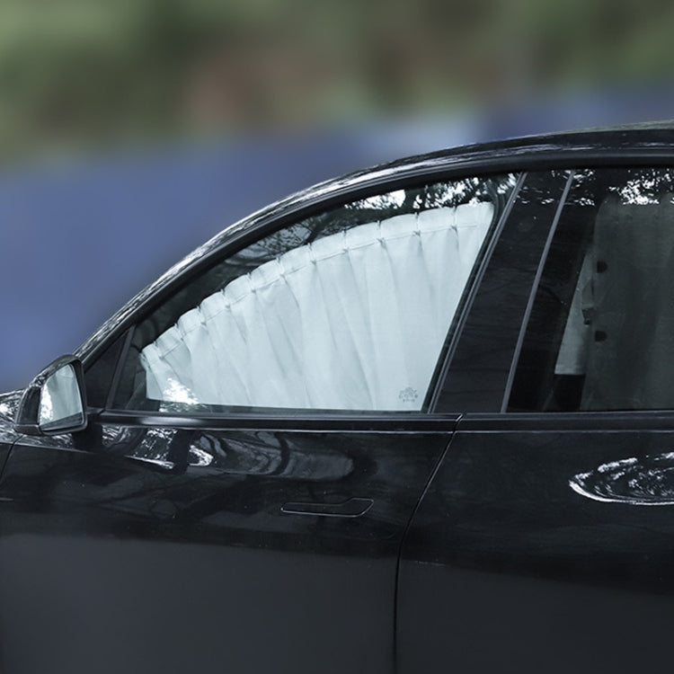 For Tesla Model Y 4pcs Black Car Side Window Privacy Sun Protection Curtain - Window Foils & Solar Protection by PMC TechLife | Online Shopping South Africa | PMC TechLife | Buy Now Pay Later Mobicred