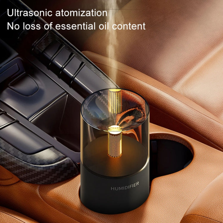 Candle Flame Aromatherapy Diffuser Automatic Scent Sprayer Mini Ambiance Candle Light Humidifier(129 White) - free shipping - PMC TechLife - Order now!