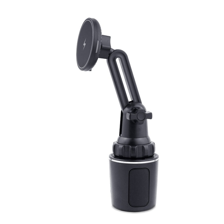 Car Water Cup Holder MagSafe Wireless Charging Bracket(Black) - Wireless Charger Holders by PMC TechLife | Online Shopping South Africa | PMC TechLife | Buy Now Pay Later Mobicred