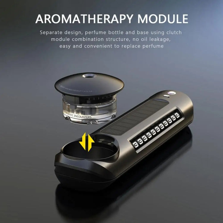 Solar Car Smart Spray Aromatherapy Machine Parking Sign(Gray) - Air Freshener by PMC TechLife | Online Shopping South Africa | PMC TechLife | Buy Now Pay Later Mobicred