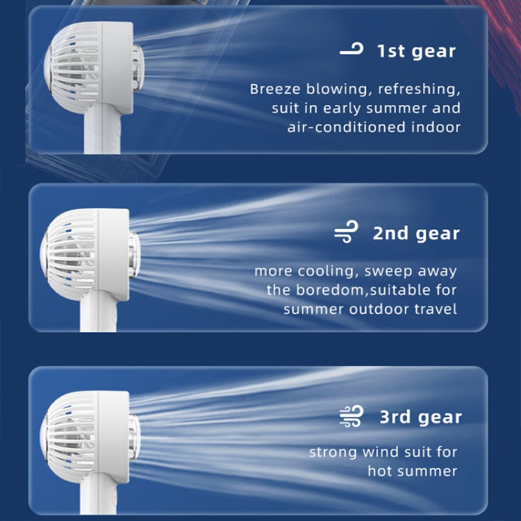 Outdoor Handheld Ice Air Conditioning Fan Astronaut Night Light Semiconductor Cooling Fan(Light Blue) - Electric Fans by PMC TechLife | Online Shopping South Africa | PMC TechLife | Buy Now Pay Later Mobicred