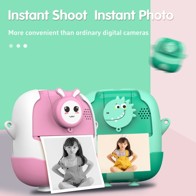 A19B 2.0-Inch 720P HD Reversible Camera Cartoon Children Mini Digital Printing Camera(Green) - Children Cameras by PMC TechLife | Online Shopping South Africa | PMC TechLife | Buy Now Pay Later Mobicred