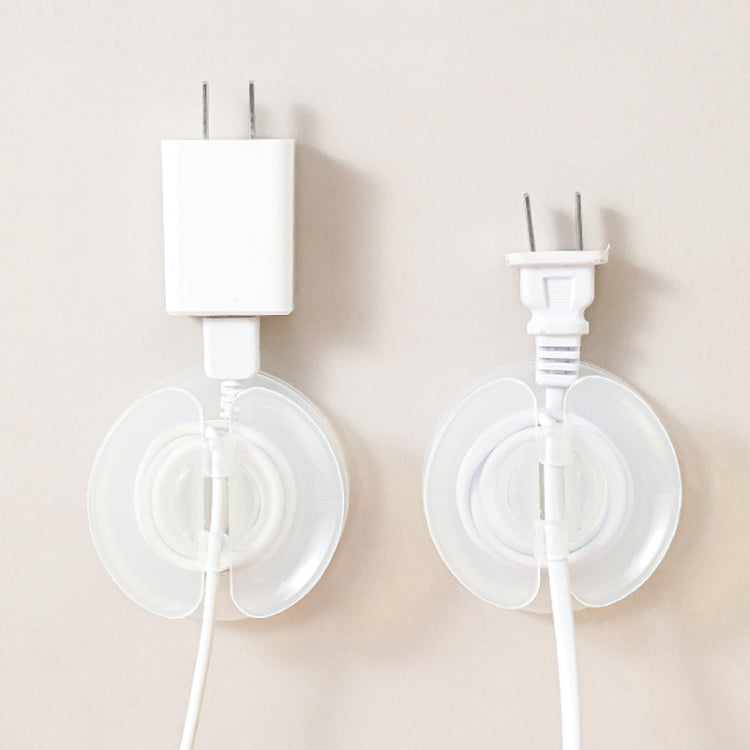 Multi-functional Data Cable Organizer Hole-free Plug Fixer Small Objects Hanger(Transparent) - Cable Organizer by PMC Jewellery | Online Shopping South Africa | PMC Jewellery | Buy Now Pay Later Mobicred