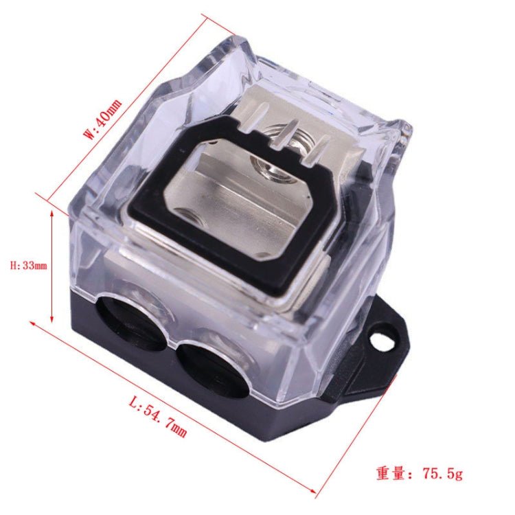 1 To 2 Car Audio Amplifier Modification Fuse Ground Box Hub - Fuse by PMC TechLife | Online Shopping South Africa | PMC TechLife | Buy Now Pay Later Mobicred