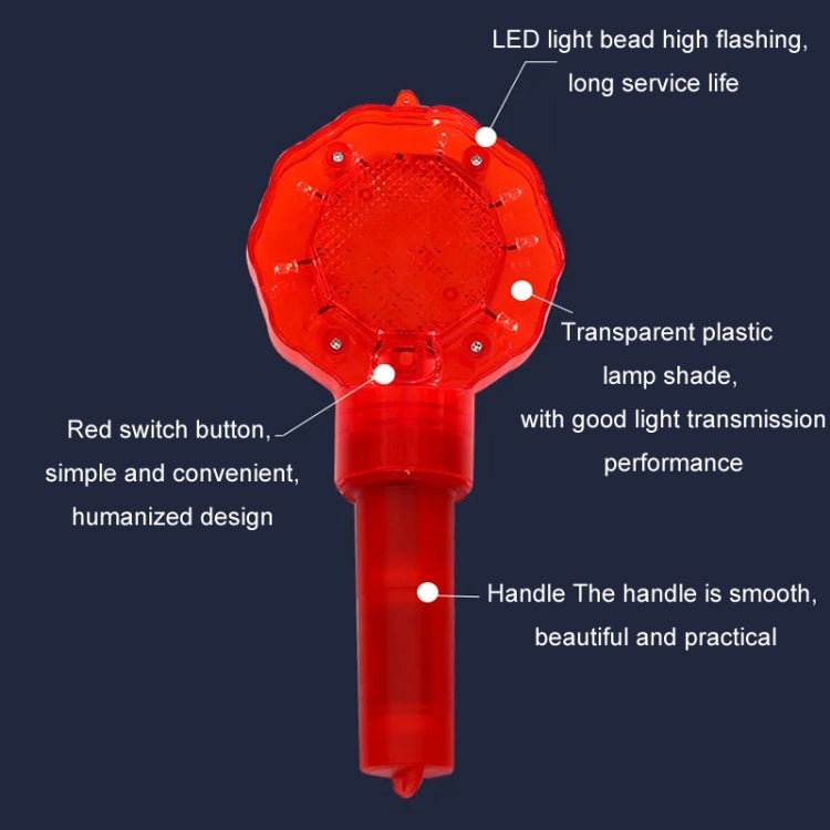 Traffic Warning Plum Blossom Light Handheld Construction Roadblock Light - Warning Lights by PMC TechLife | Online Shopping South Africa | PMC TechLife | Buy Now Pay Later Mobicred