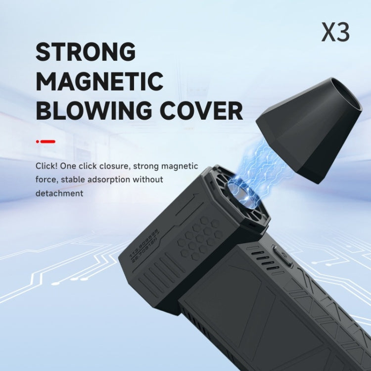 130000R PM52+M/S Brushless Motor Industrial Dust Blowing Turbo Fan(Black) - Car washing supplies by PMC Jewellery | Online Shopping South Africa | PMC Jewellery | Buy Now Pay Later Mobicred