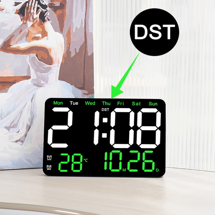 Multifunctional LED Digital Display Electronic Wall Clock Living Room Silent Alarm Clock, Color: Blue - Wall Clock by PMc TechLife | Online Shopping South Africa | PMc TechLife | Buy Now Pay Later Mobicred