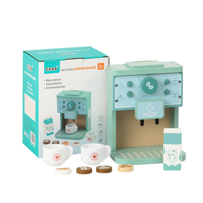 KABI Children Simulation Wooden Pretend Play Toy Kindergarten Parent-Child Interactive Toy, Style: Coffee Maker - Pretend Play Toys by KABI | Online Shopping South Africa | PMC Jewellery | Buy Now Pay Later Mobicred