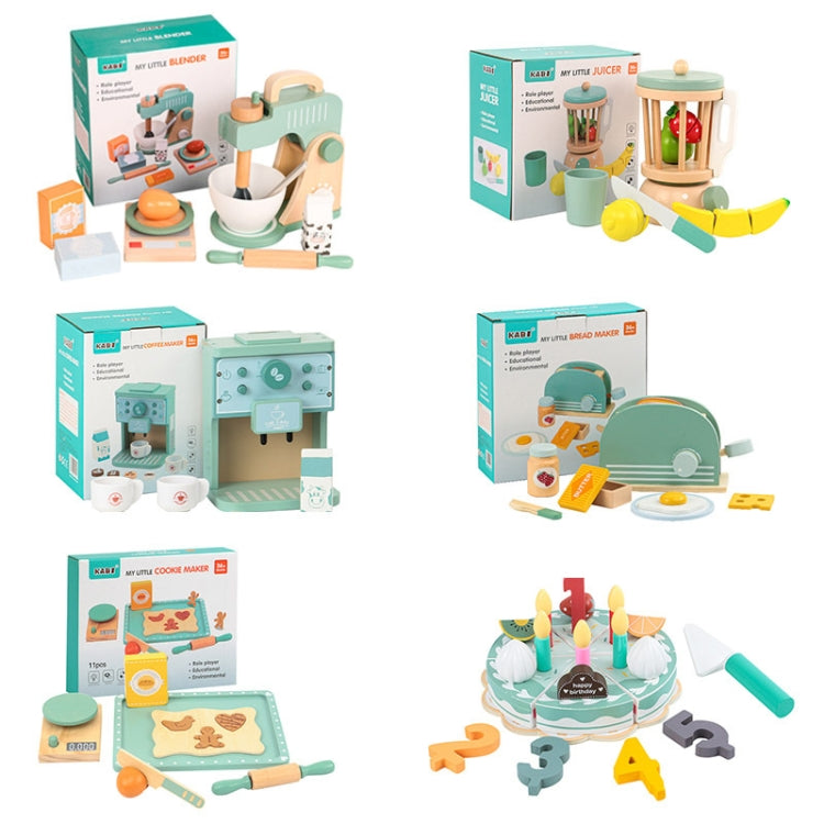 KABI Children Simulation Wooden Pretend Play Toy Kindergarten Parent-Child Interactive Toy, Style: Birthday Cake - Pretend Play Toys by KABI | Online Shopping South Africa | PMC Jewellery | Buy Now Pay Later Mobicred