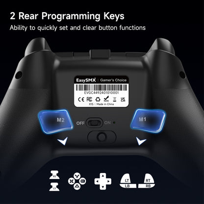 EasySMX X15 Hall Joystick Trigger RGB Wireless Gamepad(Starry Sky) - Gamepads by EasySMX | Online Shopping South Africa | PMC Jewellery | Buy Now Pay Later Mobicred