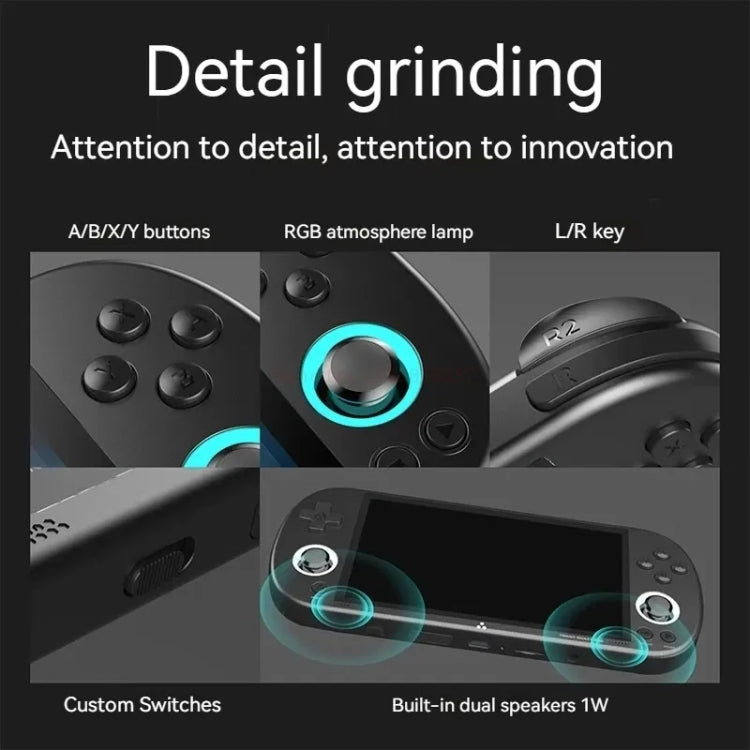 Trimui Smart Pro 4.96 Inch IPS Screen Handheld Game Console Open Source Linux System 64G(Grey) - free shipping - PMC Jewellery - Order now!