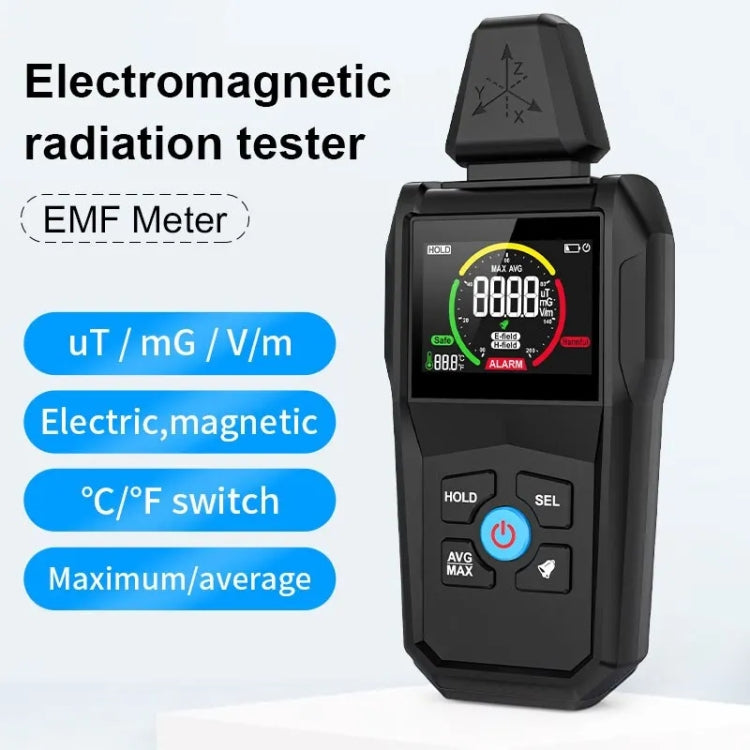 MESTEK  EMF01 Electromagnetic Radiation Detector Highly Sensitive 3-Axis Sensing Probe - free shipping - PMC TechLife - Order now!