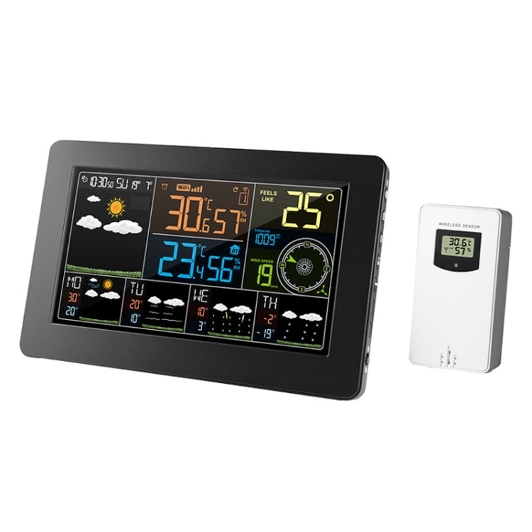 WiFi Color Screen Weather Station Temperature And Humidity Weather Forecast Clock, Model: US Plug - Indoor Thermometer by PMC TechLife | Online Shopping South Africa | PMC TechLife | Buy Now Pay Later Mobicred