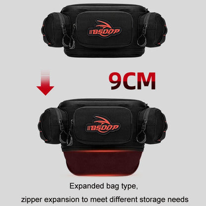 BSDDP Motorcycle Front Bag Waterproof Multifunctional Riding Waist Bag(Red Label) - Bags & Luggages by BSDDP | Online Shopping South Africa | PMC Jewellery | Buy Now Pay Later Mobicred