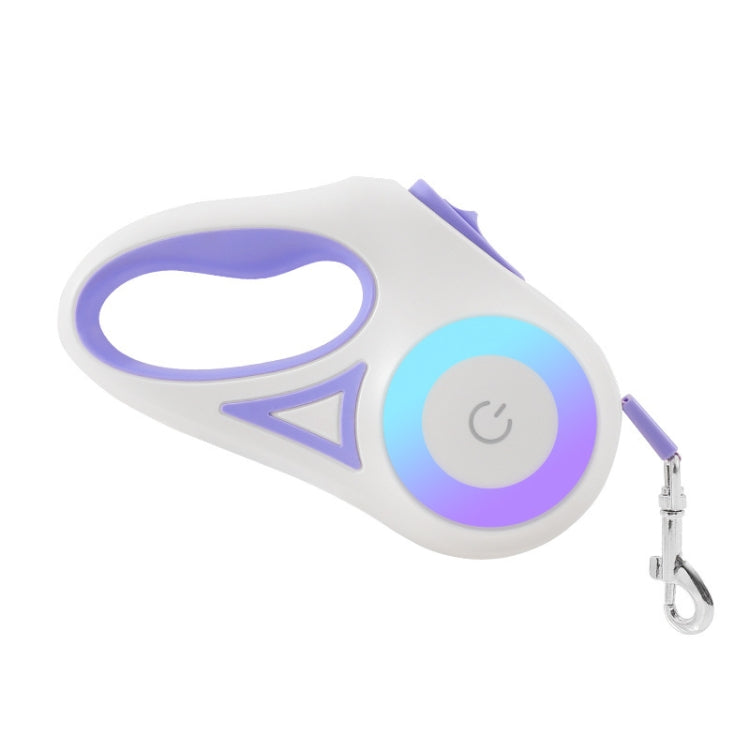 LED Light Luminous Pet Dog Leash Automatic Retractable Dog Walking Leash, Color: 3m Purple - Leashes & Chest Strap by PMC TechLife | Online Shopping South Africa | PMC TechLife | Buy Now Pay Later Mobicred