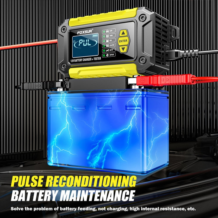 FOXSUR Cars Motorcycles 12V Lithium Cattery Charger With Battery Detection(AU Plug) - Battery Charger by FOXSUR | Online Shopping South Africa | PMC TechLife | Buy Now Pay Later Mobicred