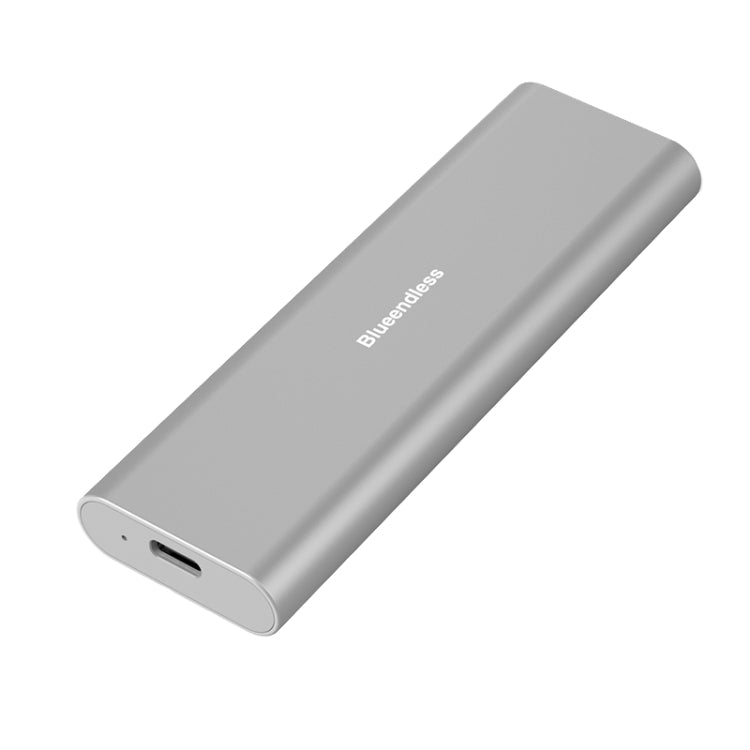 Blueendless M2815SN M.2 Dual Protocol Type-C 3.1 Mobile Hard Disk Box Laptop External SSD(Silver) - HDD Enclosure by Blueendless | Online Shopping South Africa | PMC Jewellery | Buy Now Pay Later Mobicred