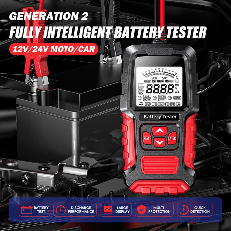 FOXSUR Automobile Motorcycle Battery Voltage Capacity Tester - free shipping - PMC TechLife - Order now!