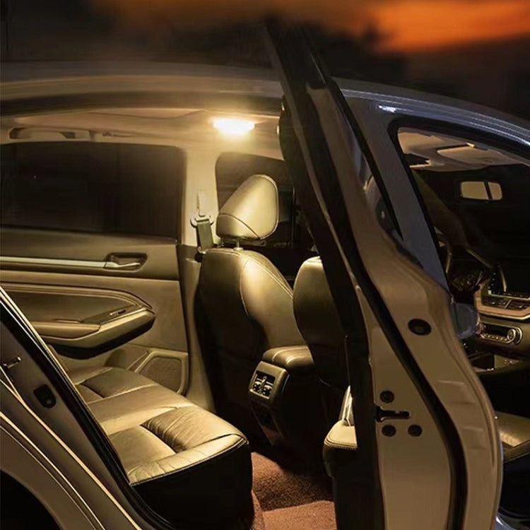 Car USB Charging Strong Magnetic Roof Reading LED Light(Beige) - Dome Lights by PMC TechLife | Online Shopping South Africa | PMC TechLife | Buy Now Pay Later Mobicred