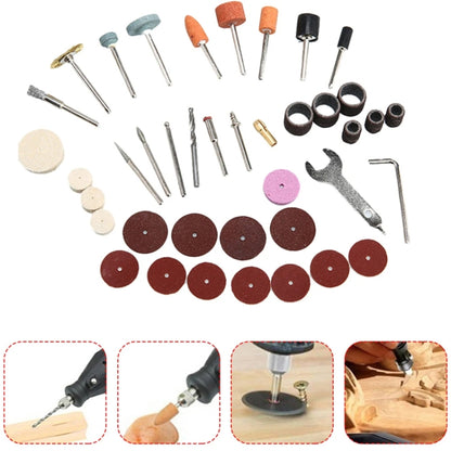 VICOVER Small Adjustable Speed Electrical Grinder Set Jade Carving Pen Polishing Tool EU Plug, Model: 100pcs Parts+Soft Shaft - Abrasive Tools & Accessories by VICOVER | Online Shopping South Africa | PMC Jewellery | Buy Now Pay Later Mobicred