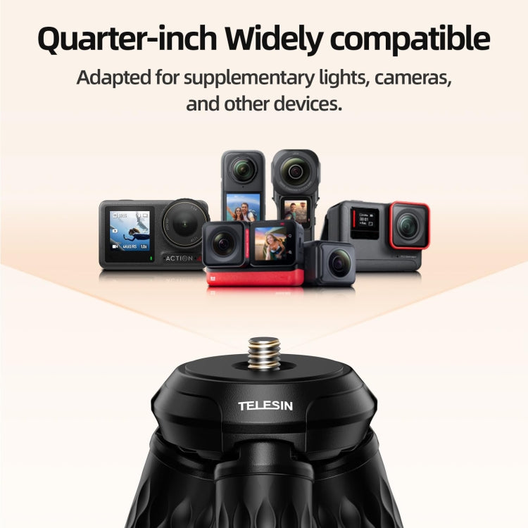 TELESIN P3-FM-02 Flexible Magnetic Suction Mobile Phone Tripod Magsafe Octopus Desktop Fixed Bracket - free shipping - PMC TechLife - Order now!