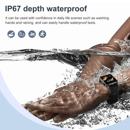 T12Pro 1.85-inch IP67 Waterproof Sports Health Monitoring Bluetooth Call Smart Watch(Black) - Smart Watches by PMC Jewellery | Online Shopping South Africa | PMC Jewellery | Buy Now Pay Later Mobicred